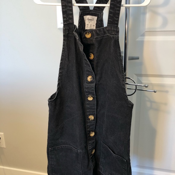 Button up overall denim skirt set - Picture 4 of 6